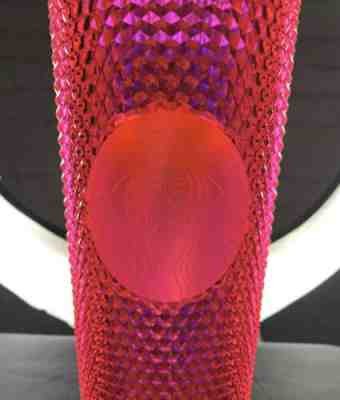 Starbucks Christmas 2019 Hot Pink Iridescent Studded Tumbler Reusable Washable - Sold on eBay Nov, 17th 2019 for $24.50