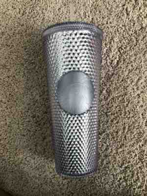 Starbucks Limited Edition Iridescent 24oz Silver/Studded Tumbler Holiday 2019 - Sold on eBay Nov, 17th 2019 for $27.00
