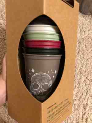 Starbucks 2019 Fall Halloween Reusable Hot Cups Limited Edition Brand New in Box - Sold on eBay Nov, 17th 2019 for $25.95