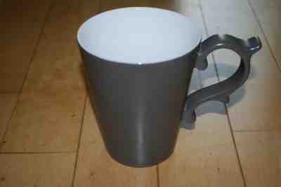 Starbucks 2012 Tazo Scroll Handle Rococo Taupe Gray Matte 16 oz Coffee Mug Tall - Sold on eBay Nov, 17th 2019 for $42.95