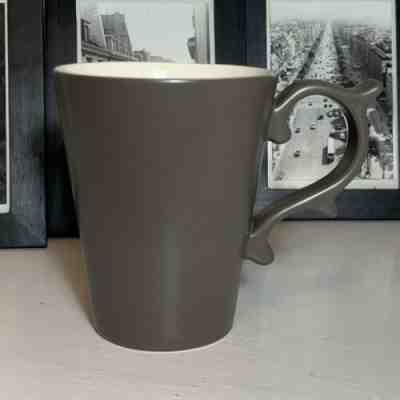 STARBUCKS COFFEE 2012 TAZO Rococo Handle Tea Coffee Mug Gray 14oz TAZO EUC - Sold on eBay Nov, 17th 2019 for $26.26