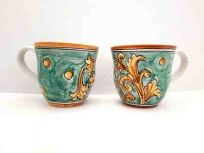 2 Starbucks Hand Painted in Italy 16oz Mugs - Sold on eBay Nov, 17th 2019 for $18.00