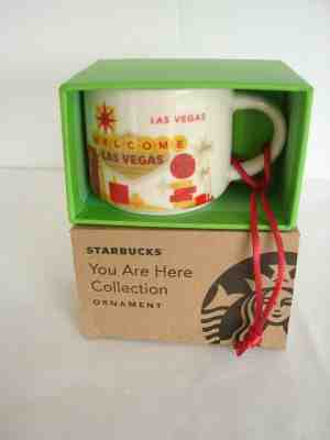Starbucks LAS VEGAS, NV YAH You Are Here Mini Mug Ornament 2oz NIB - Sold on eBay Nov, 17th 2019 for $24.95