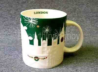 Starbucks LONDON Green Holiday Relief Mug 16oz