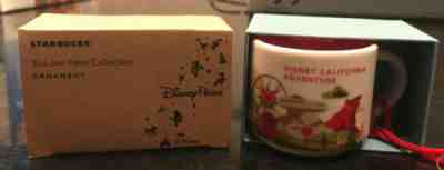 NIB Starbucks Disney California Adventure You Are Here Mug Ornament - 2 oz - Sold on eBay Nov, 17th 2019 for $25.49