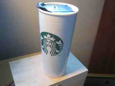 Starbucks Ceramic Travel Cup Tumbler 16 oz 2014 16oz Siren Mermaid Double Wall - Sold on eBay Nov, 17th 2019 for $20.00