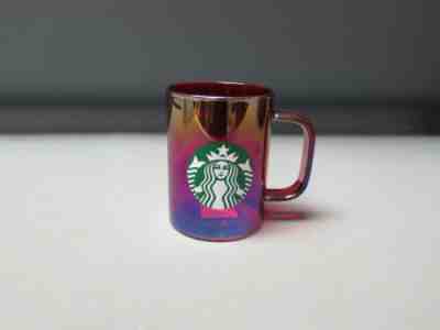 2019 Starbucks Red Iridescent Christmas Edition Mug Glass 14oz - Sold on eBay Nov, 17th 2019 for $29.99