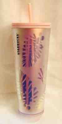RARE 2019 Starbucks Holiday Edition Venti Acrylic Pink Pine Cone Tumbler & Straw - Sold on eBay Nov, 17th 2019 for $29.00