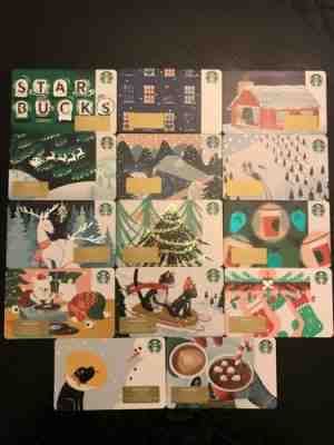 14 STARBUCKS Canada cards 2019 Christmas with Print Printers Mark - Sold on eBay Nov, 17th 2019 for $15.00