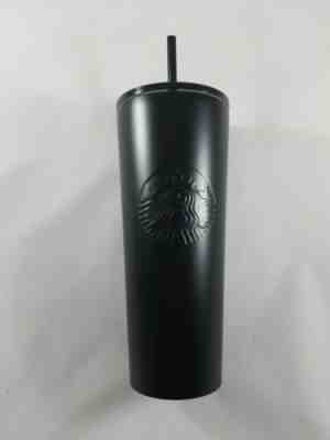Starbucks 2018 Matte Black Insulated Stainless Steel Cold Cup Tumbler Venti 24oz - Sold on eBay Nov, 17th 2019 for $30.00