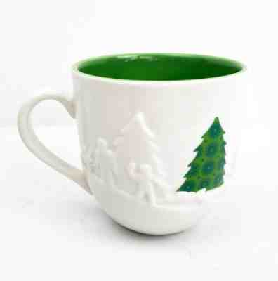 Starbucks Green White Tree Winter Holiday 2006 Coffee Cup Mug 16 fl oz Christmas - Sold on eBay Nov, 17th 2019 for $19.95