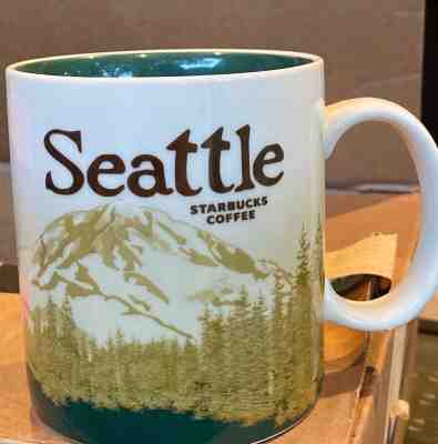 Starbucks SEATTLE Global City Icon Collector Series 16 oz Coffee Mug - Sold on eBay Nov, 17th 2019 for $35.99