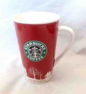 Vintage STARBUCKS 2006 HOLIDAY MUG 16 oz Coffee Cup Mermaid Logo-Red White - Sold on eBay Nov, 17th 2019 for $19.99