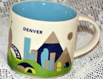 Denver Starbucks You Are Here Collection 2018 Coffee Tea Mug Cup Colorado 14 Oz  - Sold on eBay Nov, 17th 2019 for $15.99