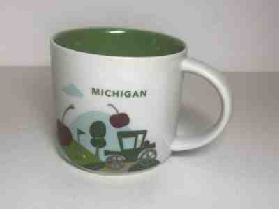 Starbucks 14 oz MICHIGAN You Are Here Green Mug Coffee Cup 2015 No Box - Sold on eBay Nov, 17th 2019 for $22.99
