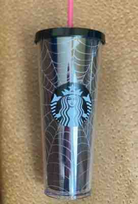 New Starbucks 2019 Glitter Spiderweb Limited Edition Tumbler Cup Halloween Fall - Sold on eBay Nov, 17th 2019 for $34.95