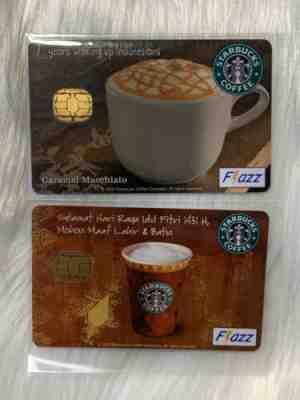 Starbucks Coffee Indonesia Caramel Macchiato 2009 & Ramadan 2010 Flazz Cards HTF - Sold on eBay Nov, 17th 2019 for $178.39