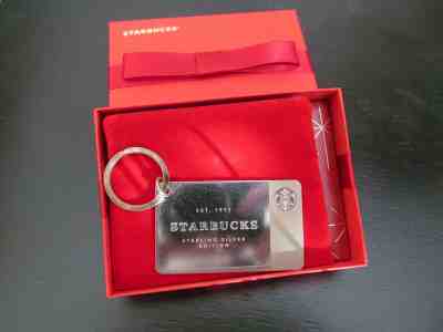 Starbucks Silver Card Limited Edition Gift Keychain***** no Value       NIB - Sold on eBay Nov, 17th 2019 for $47.00