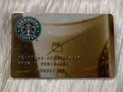 Rare Thailand Starbucks Coffee Partner Card Exp. 2003 - Sold on eBay Nov, 17th 2019 for $223.05