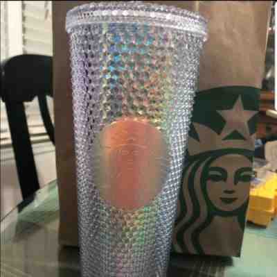Starbucks Bling Iridescent Venti Tumbler Holiday 2019 - Sold on eBay Nov, 17th 2019 for $15.50