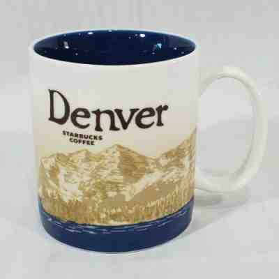 Starbucks DENVER Collectors 16 oz City Global Icon Coffee Mug Cup 2009 - Sold on eBay Nov, 17th 2019 for $15.95