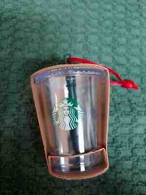 DISNEY PARKS STARBUCKS TUMBLER HOLIDAY CHRISTMAS ORNAMENT NEW WALT DISNEY WORLD - Sold on eBay Nov, 17th 2019 for $25.00