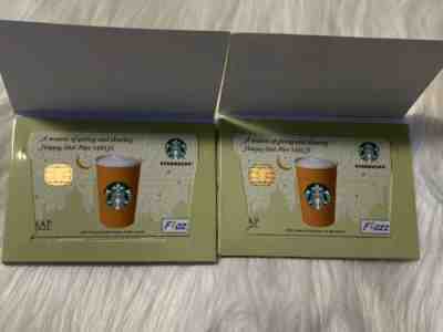 Starbucks Card Indonesia FLAZZ Gift Cards Eid al-Fitr 2011 & Sleeves Lot of 2 - Sold on eBay Nov, 17th 2019 for $52.00