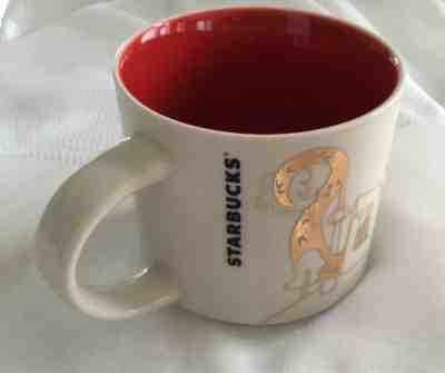 New Starbucks 2017 China Christmas You Are Here Gift Gold Red Mug Coffee Tea Edn - Sold on eBay Nov, 17th 2019 for $29.99