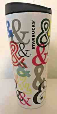 2017 Starbucks Ampersand And Sign Stainless Steel Travel Tumbler Mug - Sold on eBay Nov, 17th 2019 for $17.50