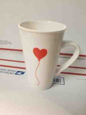 STARBUCKS 2017 VALENTINES WHITE WITH HEART BALLOON LATTE MUG free shipping - Sold on eBay Nov, 17th 2019 for $18.99