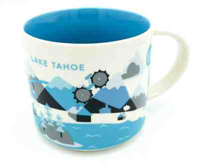 Starbucks Coffee Mug Lake Tahoe 2014 You Are Here Collection 14 fl oz YAH Cup - Sold on eBay Nov, 17th 2019 for $29.99