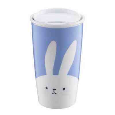 Starbucks Taiwan mid autumn festival 12oz bunny face double wall mug - Sold on eBay Nov, 17th 2019 for $35.00