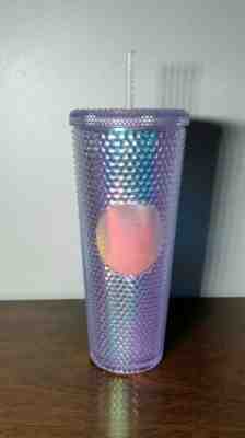 Starbucks Acrylic Iridescent Siren Logo Platinum Silver Studded Cold Cup Tumbler - Sold on eBay Nov, 17th 2019 for $110.00