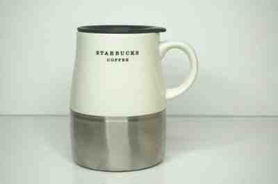 Starbucks Stainless & Ceramic Travel Coffee Tea Mug and Lid 14oz  2006 Rare Find - Sold on eBay Nov, 17th 2019 for $25.00