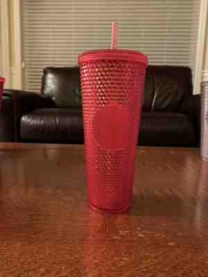 NEW STARBUCKS 2019 Neon Pink Studded Cold Cup Tumbler WINTER HOLIDAY 24 oz!! - Sold on eBay Nov, 17th 2019 for $29.99