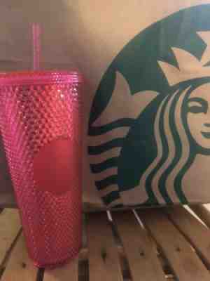 Starbucks 2019 Studded Holiday Tumbler Neon Pink Free Shipping SOLD OUT!!! - Sold on eBay Nov, 17th 2019 for $27.00