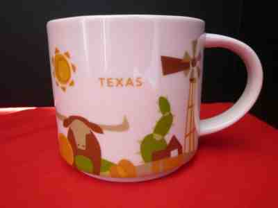 Starbucks You Are Here Collection Mug Texas Longhorn Lone Star Cactus Windmill - Sold on eBay Nov, 17th 2019 for $15.95