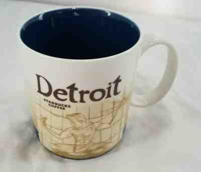 Starbucks Detroit Collectors 16oz City Global Icon Coffee Mug Cup 2009 - Sold on eBay Nov, 17th 2019 for $16.00