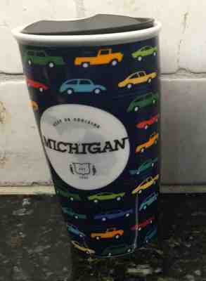 Starbucks Michigan Double Wall Traveler Mug Tumbler, 12 fl oz Cars Cool - Sold on eBay Nov, 17th 2019 for $36.99