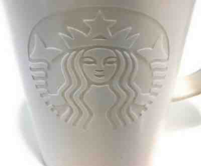 STARBUCKS 2015 Coffee Mug Cup Tall MERMAID Siren Logo White 12oz - Sold on eBay Nov, 17th 2019 for $24.99