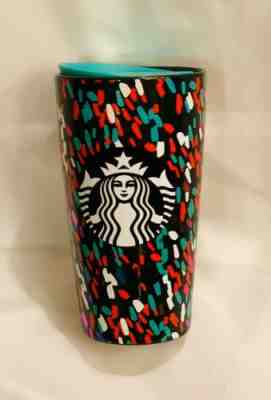NEW Starbucks Christmas Holiday 2019 Confetti Tumbler Hot Ceramic Coffee Cup - Sold on eBay Nov, 17th 2019 for $24.00