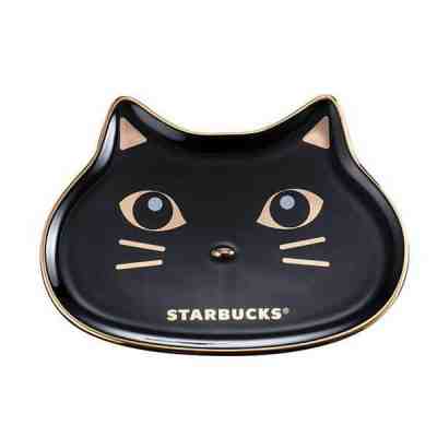 Starbucks 2019 Halloween Mysterious Black Cat Plate - Sold on eBay Nov, 16th 2019 for $55.00