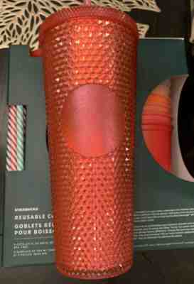 Starbucks 2019 BLING PINK Studded Tumbler Venti 24oz Holiday ON HAND - Sold on eBay Nov, 16th 2019 for $30.00