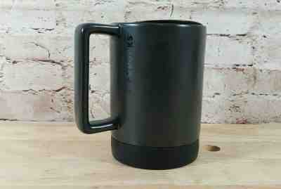 STARBUCKS Black Ceramic 14 oz Mug Coffee Cup With Lid Non-Slip Rubber Bottom - Sold on eBay Nov, 16th 2019 for $29.99