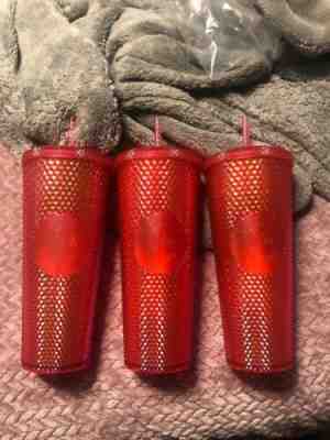 Starbucks Venti Platinum Pink Stud Tumbler Cup 2019 Holiday Christmas - Sold on eBay Nov, 16th 2019 for $25.00