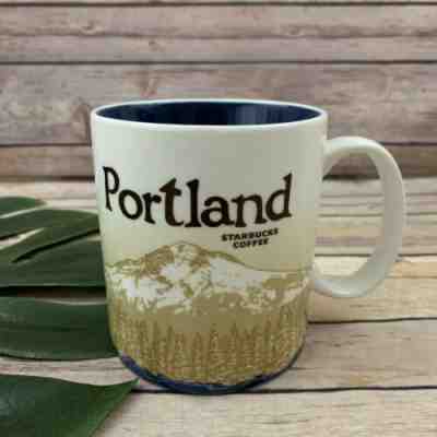 Starbucks Collector Series Portland Oregon City Skyline Coffee Mug 2009 Large - Sold on eBay Nov, 16th 2019 for $22.39