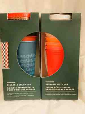 Starbucks 2019 Christmas Holiday Reusable Coffee Cup Bundle Lot Cold Hot 12 Cups - Sold on eBay Nov, 16th 2019 for $36.00
