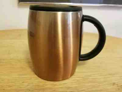 Starbucks 2013 Stainless Steel Gold Barrel Mug, 16 oz.  - Sold on eBay Nov, 16th 2019 for $27.95
