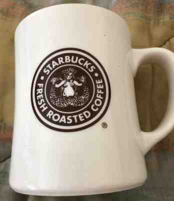 2008 Starbucks Mug Fresh Roasted Coffee Brown Mermaid two sided - Sold on eBay Nov, 16th 2019 for $21.99
