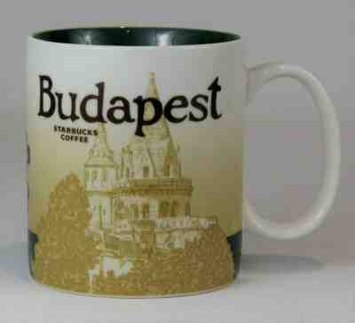 Starbucks Budapest Global Icon City Collector Series 2010 Coffee Mug Cup 16 Oz   - Sold on eBay Nov, 16th 2019 for $59.99